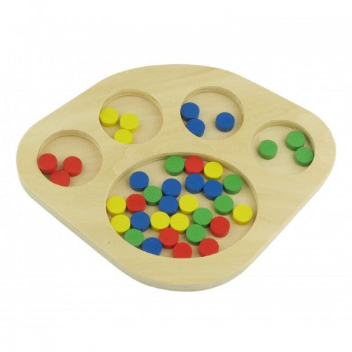 Kindermatic Montessori Sorting Tray 分類木托盤
