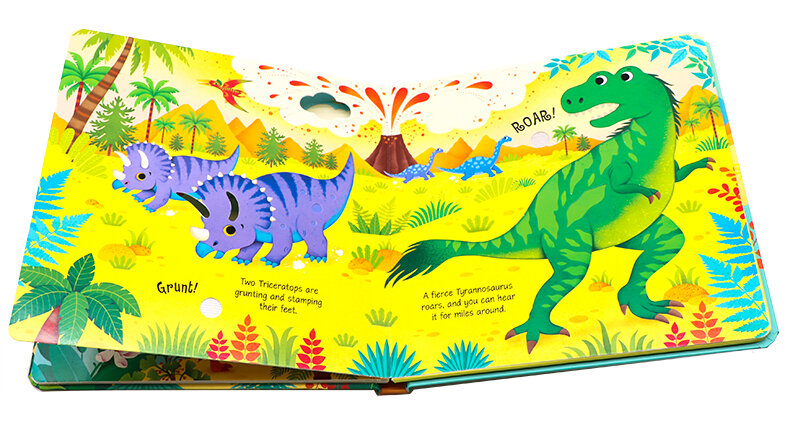 Usborne Dinosaur Sound Book 恐龍的聲音觸摸發聲書