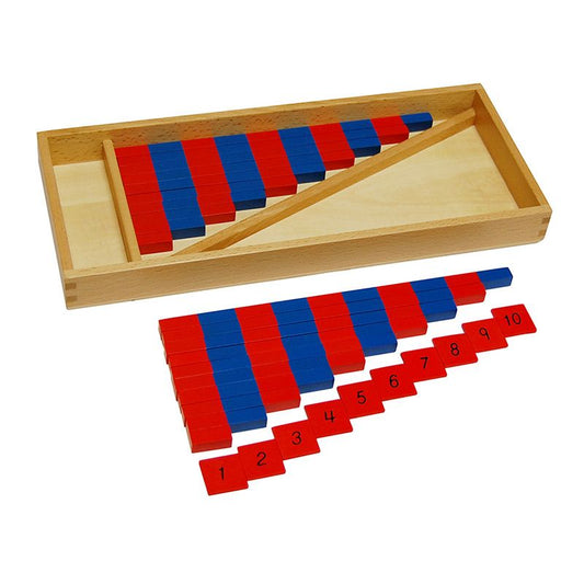 Kindermatic Montessori Small Numerical Rods 蒙特梭利 小紅藍數棒
