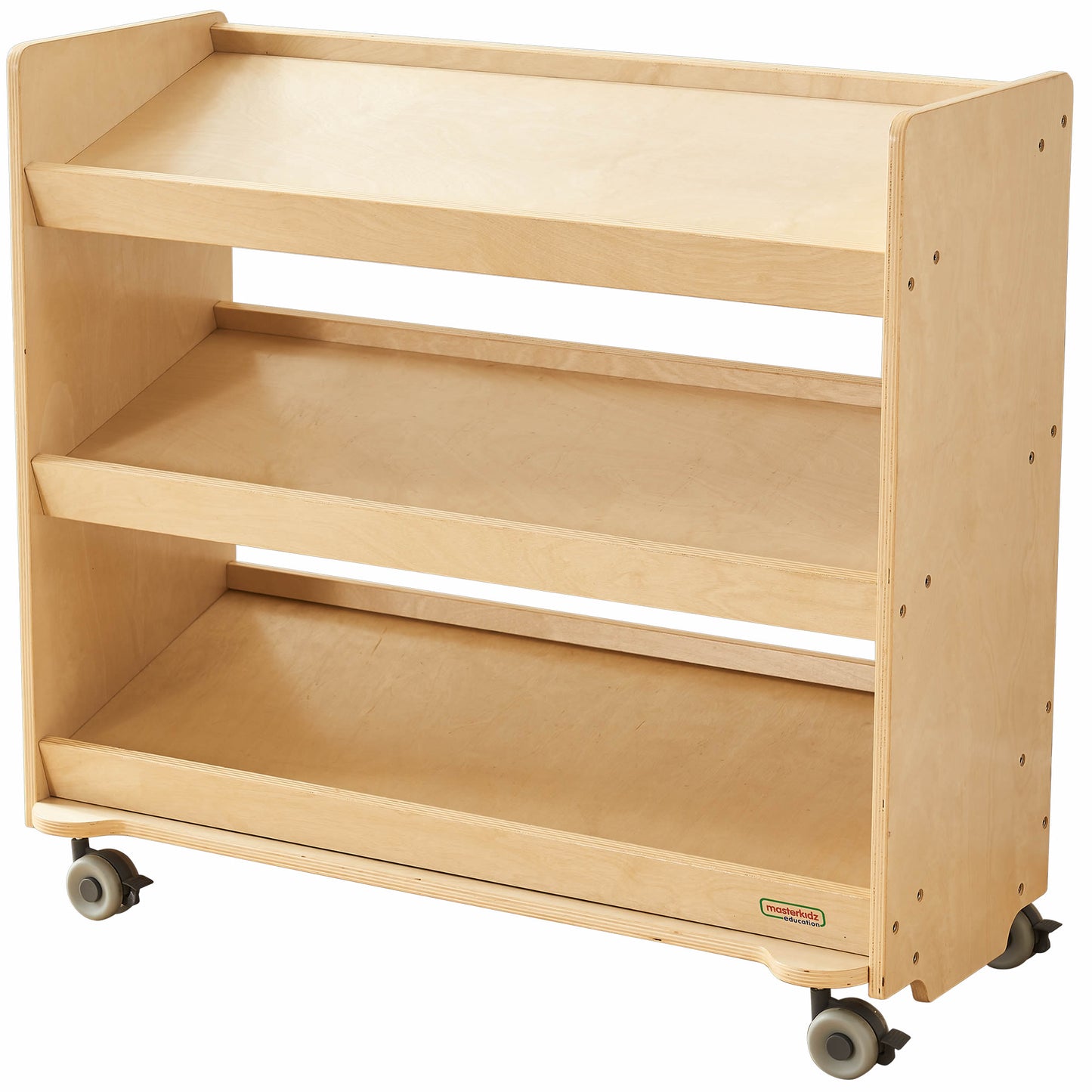 Masterkidz 800H x 880L Mobile Inclined Shelving Unit Trays Not Included 移動 3 層手推車-傾斜層板
