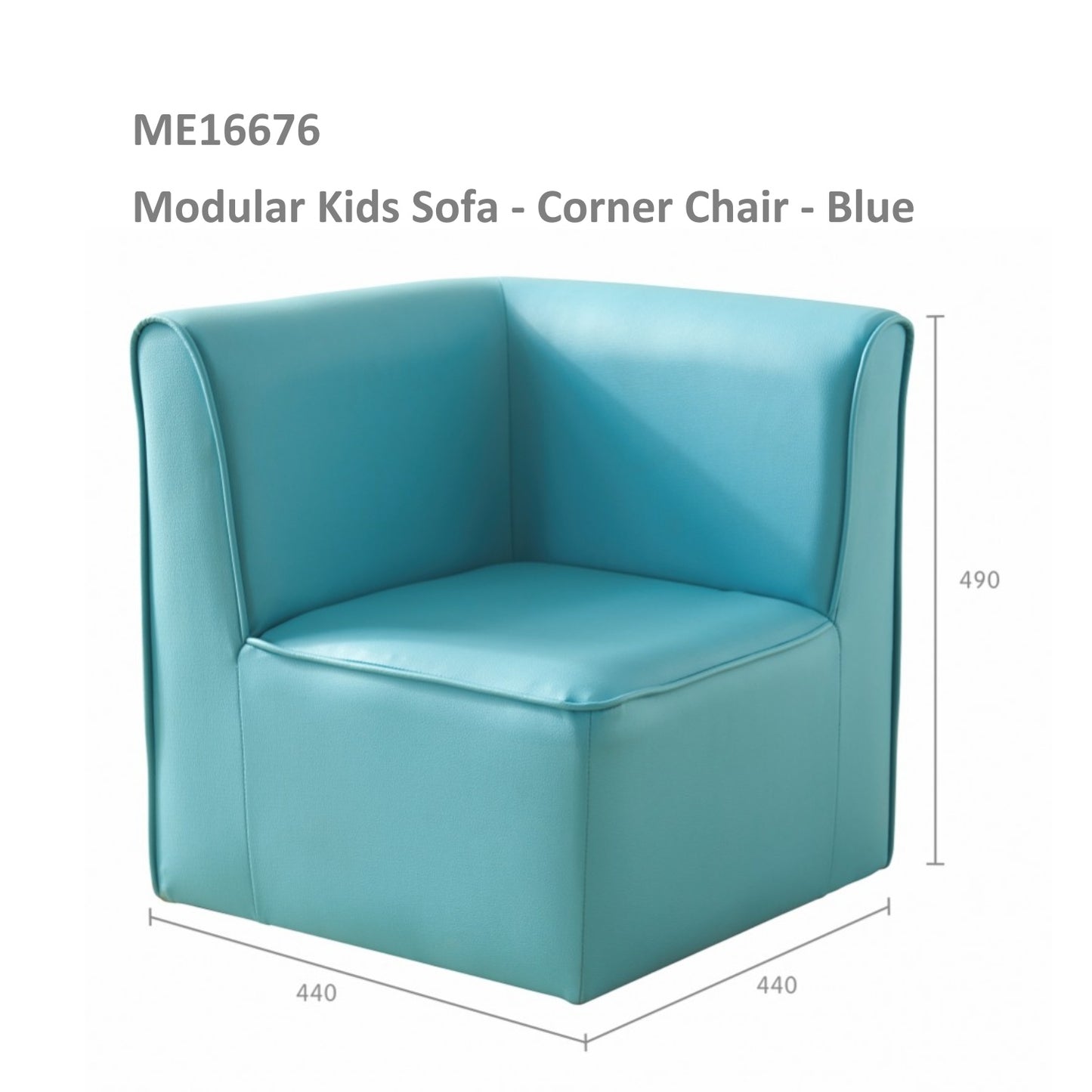 Masterkidz Modular Kids Sofa - Azure Blue 自由組合兒童沙發系列 - 天藍色