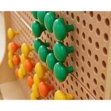 Masterkidz STEM Wall Jumbo Pegs 6 Pastel Colours Pack II 混合巨型插釘粉彩6色套裝 II