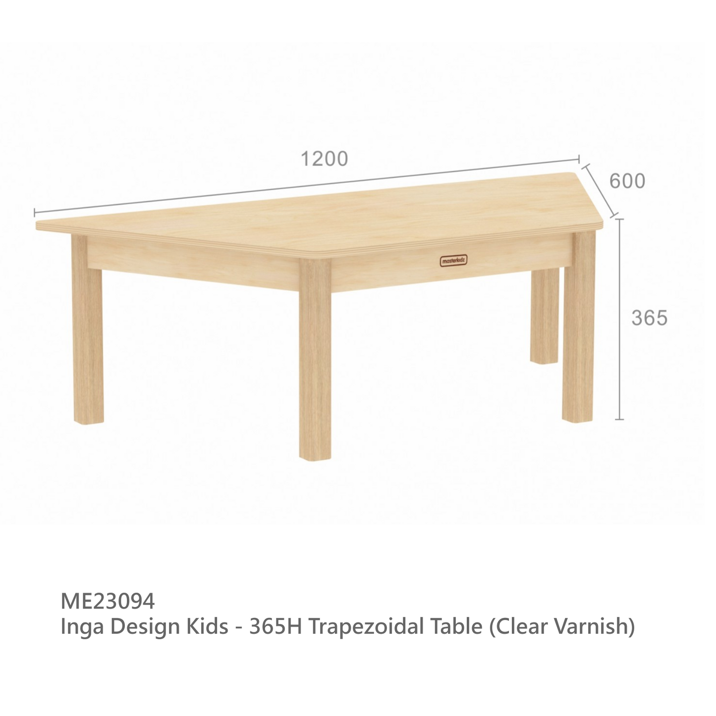Inga Design Kids Trapezoidal Table Solid Wood 實木製 梯形桌
