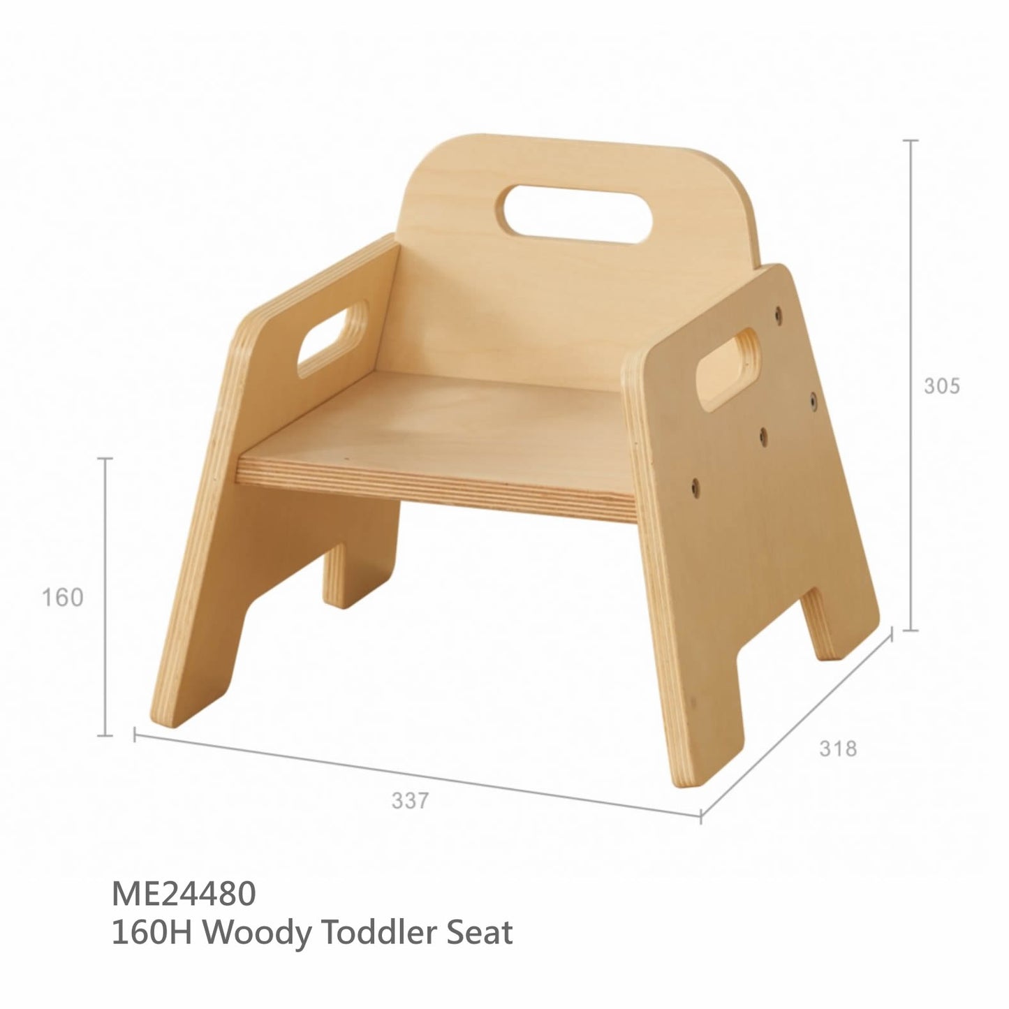 Masterkidz Woody Toddler Chair Set of 2張套裝 小木人系列 幼兒木椅
