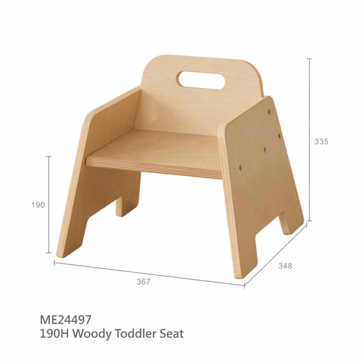 Masterkidz Woody Toddler Chair Set of 2張套裝 小木人系列 幼兒木椅