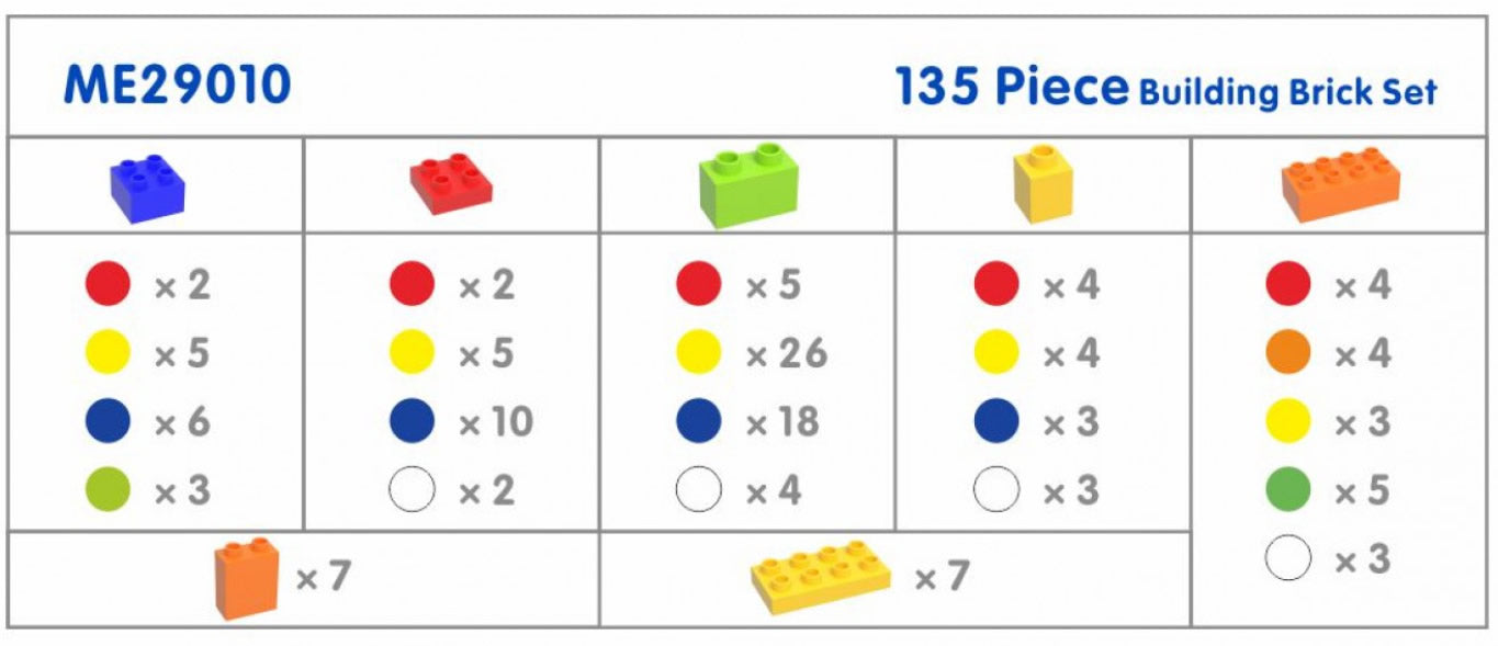 Masterkidz STEM Wall Building Bricks Set 大顆粒積木磚套裝