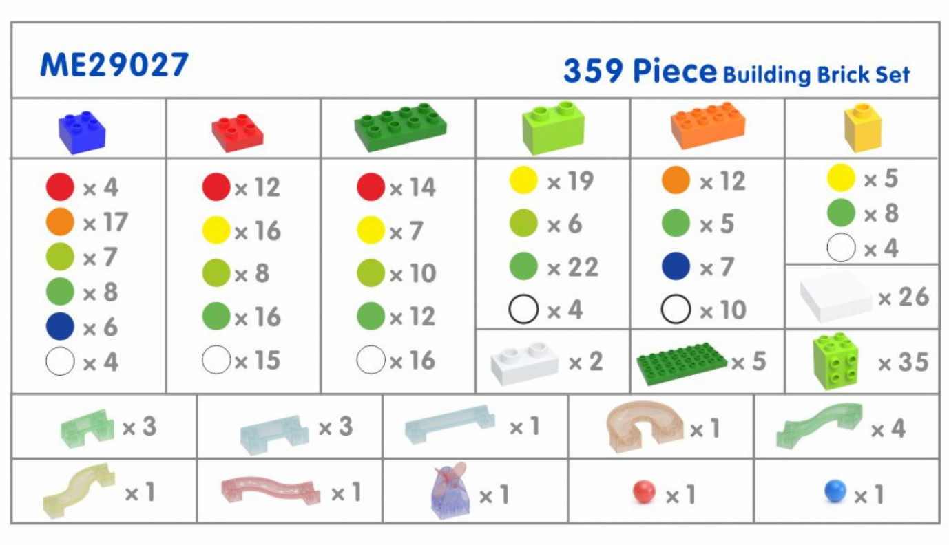 Masterkidz STEM Wall Building Bricks Set 大顆粒積木磚套裝