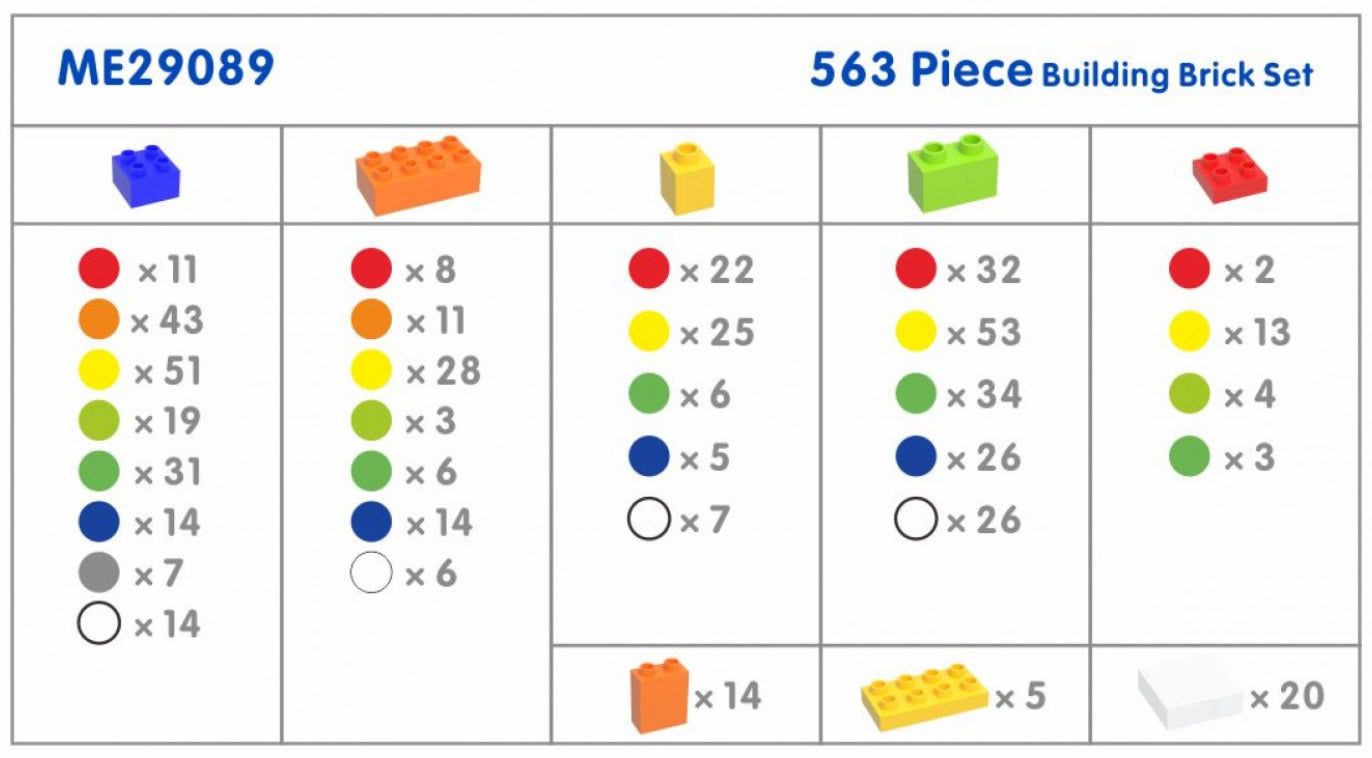 Masterkidz STEM Wall Building Bricks Set 大顆粒積木磚套裝