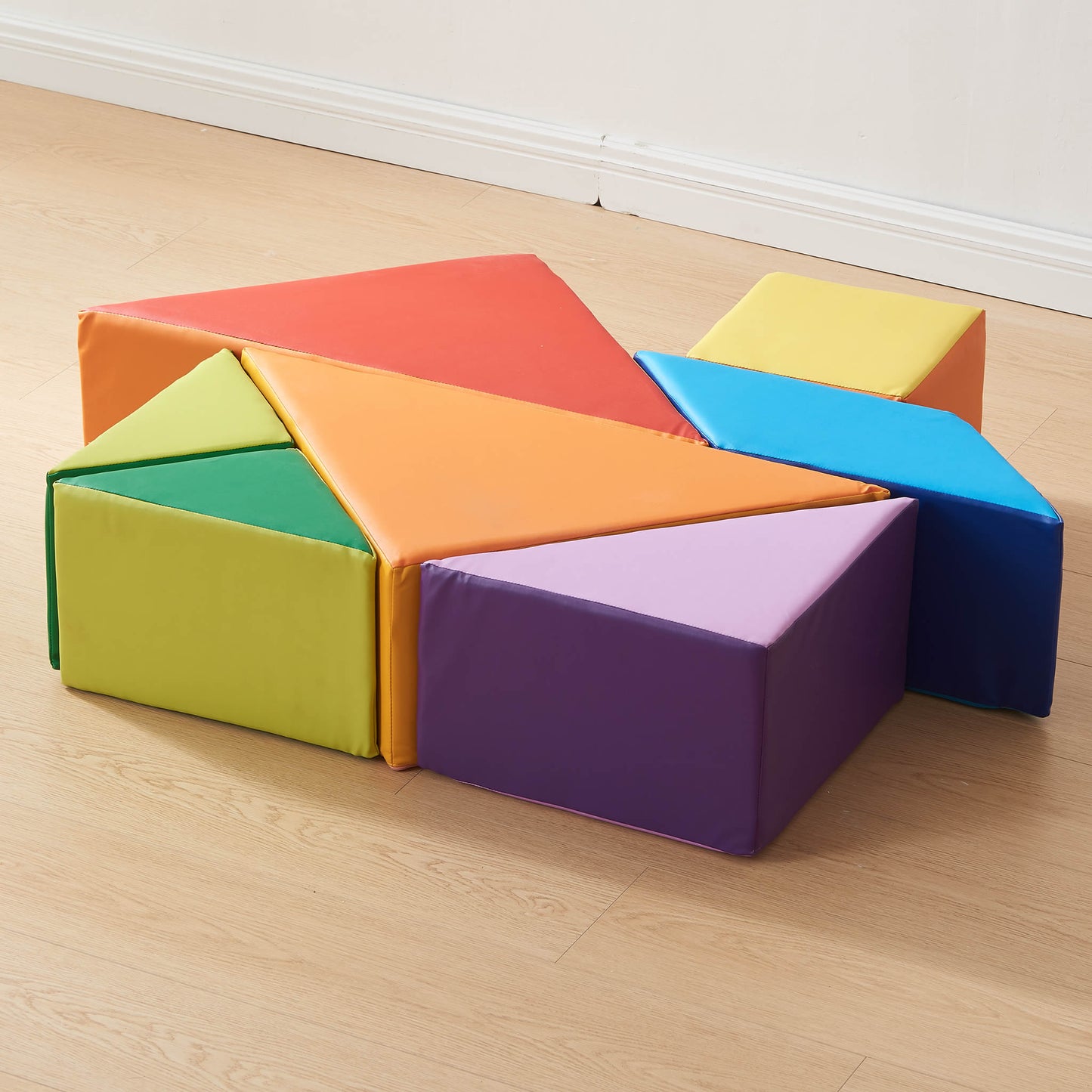 Masterkidz Giant Tangram Soft Foam Blocks Chair Set of 7件套裝 巨形軟體七巧板積木坐椅