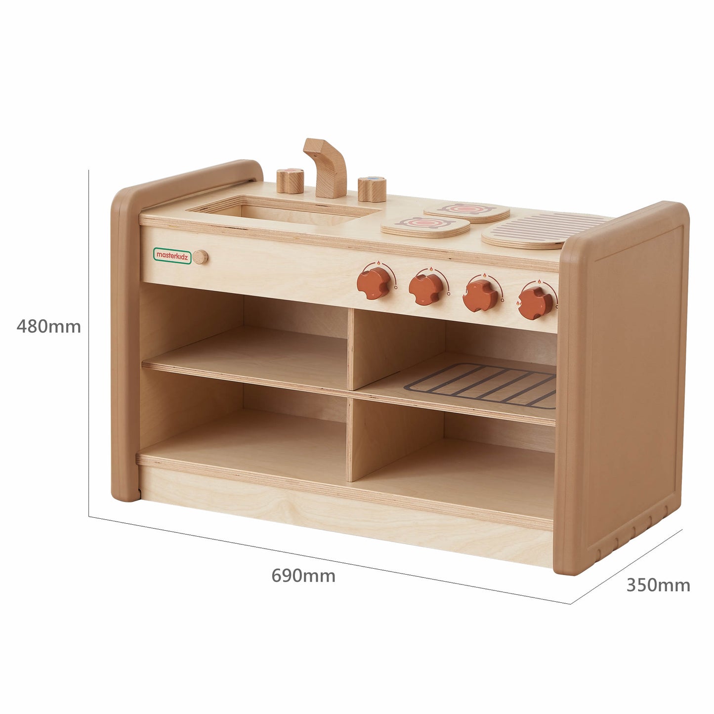Masterkidz SoftEdge Toddler Play Center - Kitchen Center without Play Cooking Pot 軟邊角系列 - 多功能廚房 不含玩具食物及煮食煲