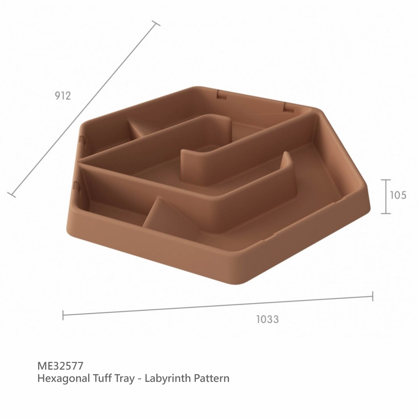 Masterkidz Hexagonal Tuff Tray - Labyrinth 六角感官盤 - 通道迷宮