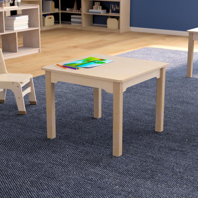 Masterkidz Inga Design Kids Square Wooden Table L600 x W600 實木正方形 幼稚園桌子