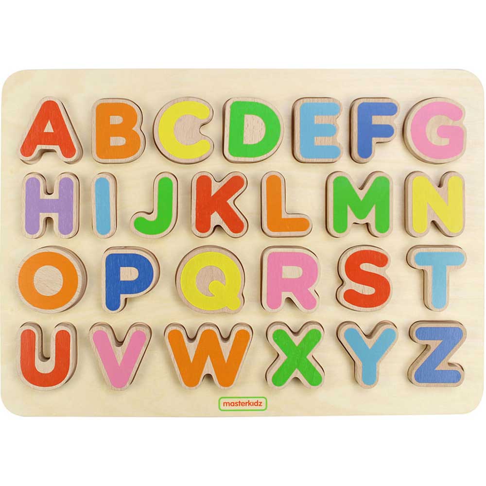 Masterkidz Uppercase Alphabet Puzzle 天然櫸木大寫字母學習板