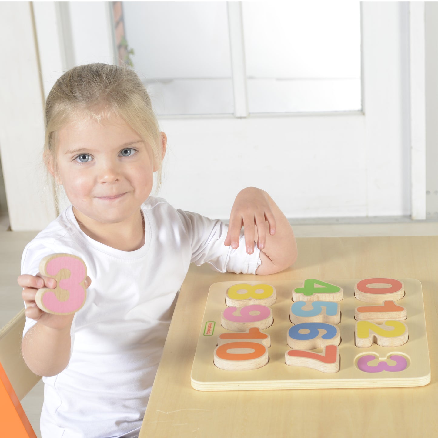 Masterkidz Numbers Learning Board 天然櫸木數字學習板