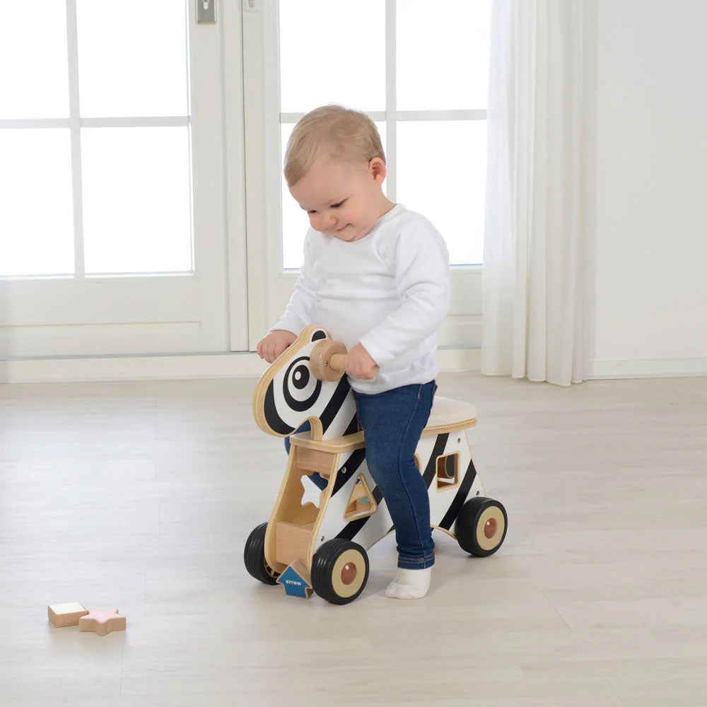 Masterkidz Ride-on Shape Sorter - Zebra 騎乘形狀分類玩具 - 斑馬踏步車