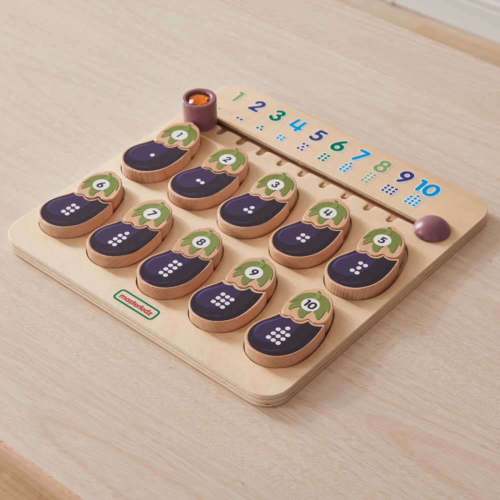 Masterkidz Number and Quantity Sorting Egg Plants 茄子的數與量學習板