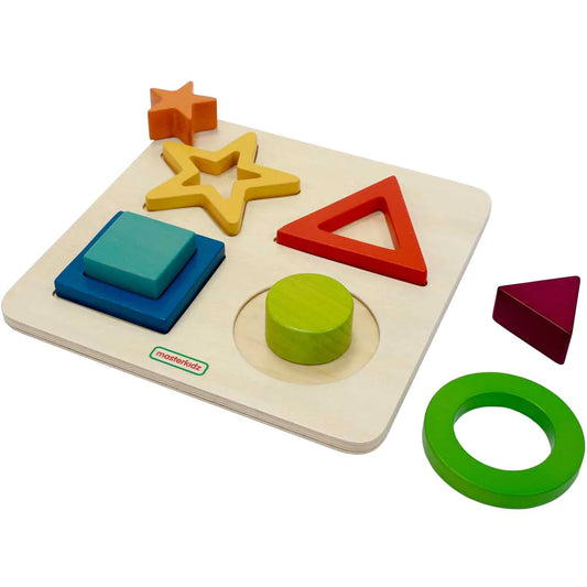 Masterkidz Geometric Shape Learning Stacker Board 多高度形狀配對遊戲板