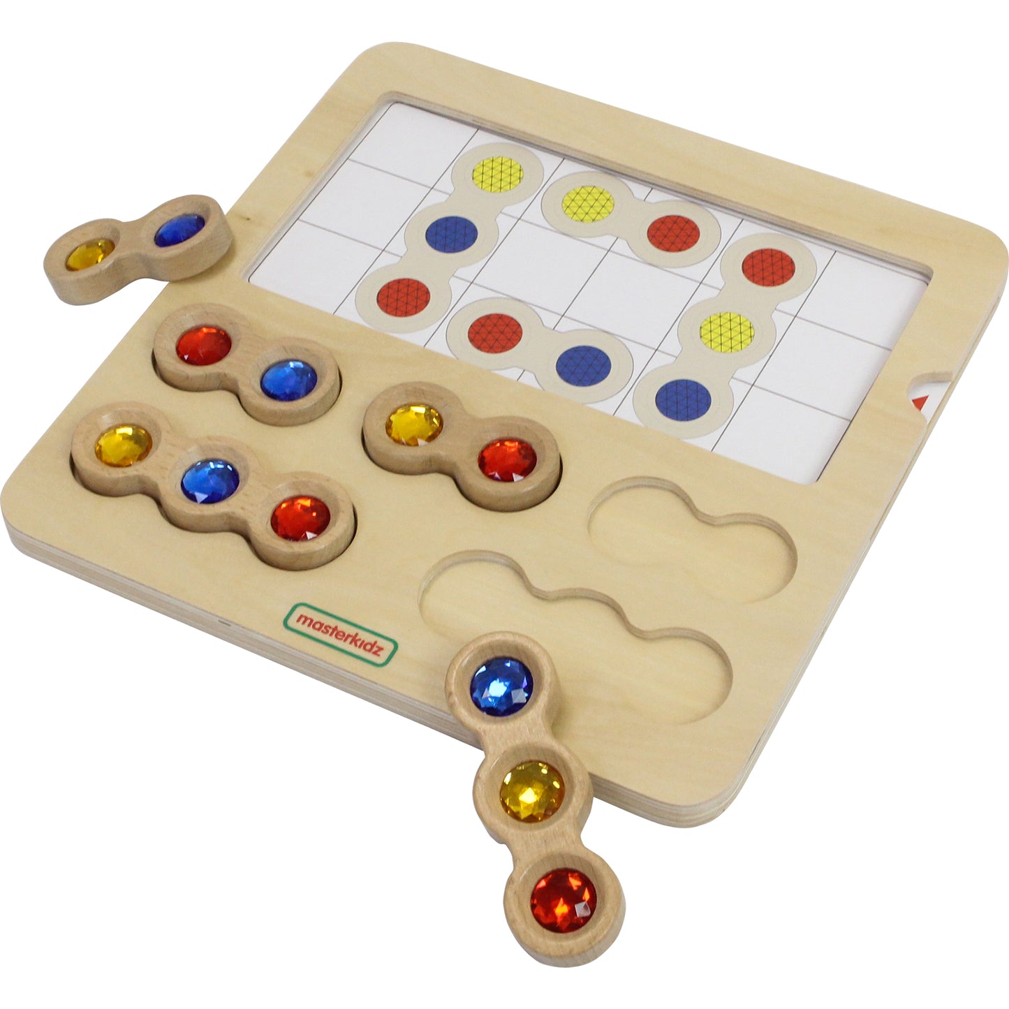 Masterkidz Spatial Relationship Learning Wooden Gem Block 寶石積木空間關係學習板