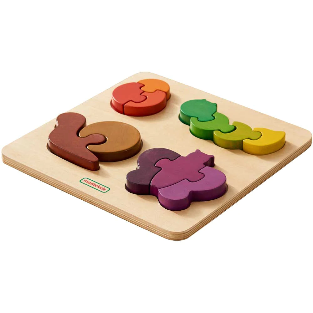 Masterkidz Chunky Jigsaw Puzzle - Insects 厚櫸木塊嵌入式拼圖 - 昆蟲