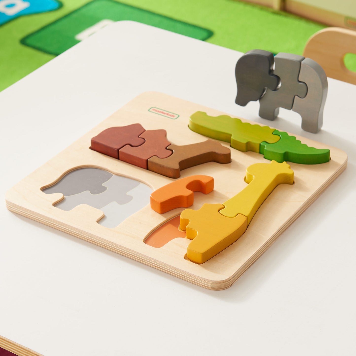 Masterkidz Chunky Jigsaw Puzzle - Safari 嵌入式拼圖 - 森林動物