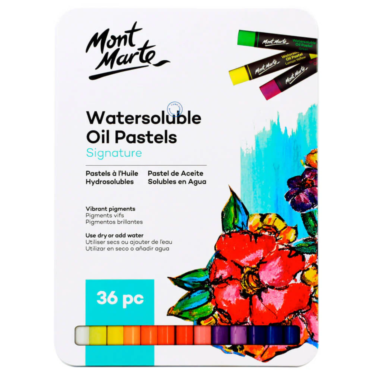 Mont Marte Watersoluble Oil Pastels Signature 水溶油粉彩