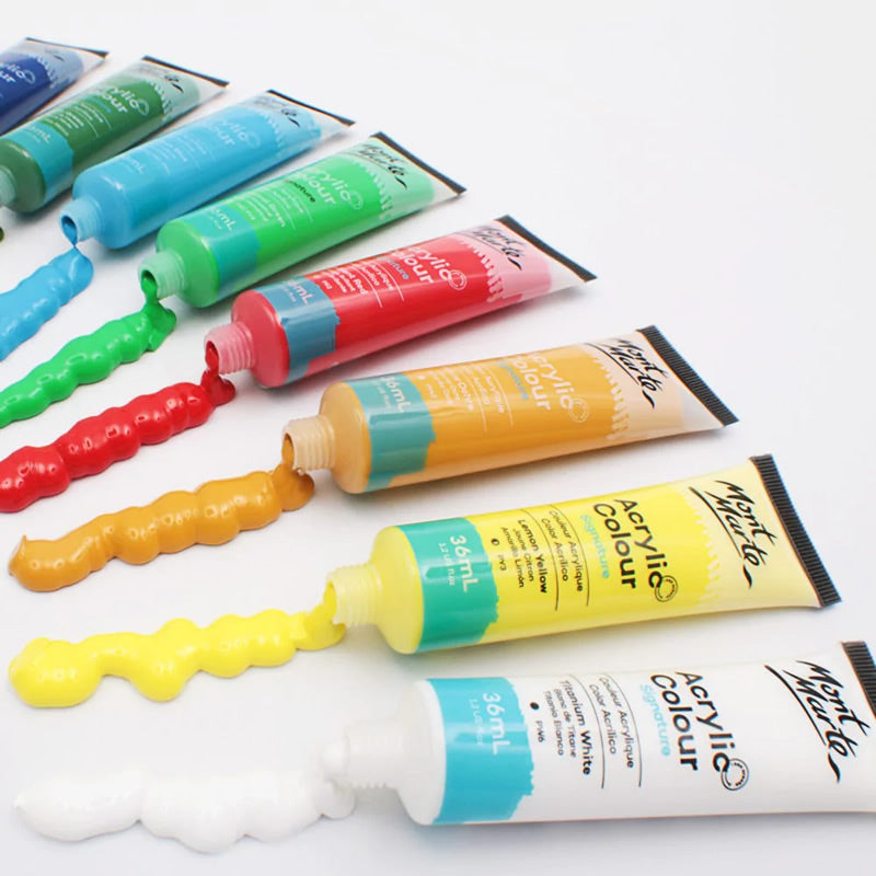 Mont Marte Acrylic Colour Paint Set Signature 塑膠彩畫室套裝