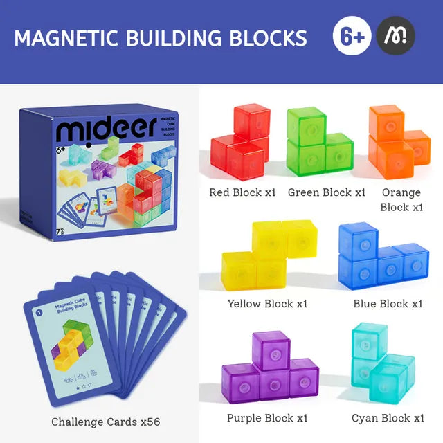 Mideer Magnetic Soma Cube Building Blocks 磁力索瑪立方體空間邏輯思維訓練