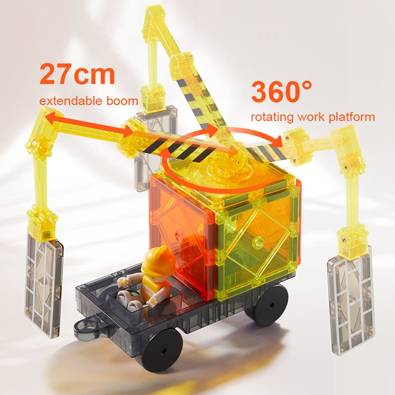 Mideer Colorful Magnetic Tiles Set of 36塊 透彩磁性建構片套裝