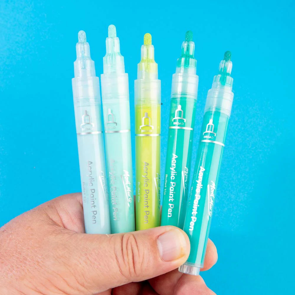 Mont Marte Acrylic Paint Pens in Case Broad Tip Signature 24pc 色專業盒裝壓克力馬克筆 粗頭款