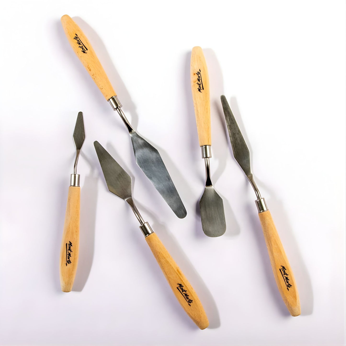 Mont Marte Stainless Palette Knife Set of 5件套裝 專業不鏽鋼畫刀-調色刀