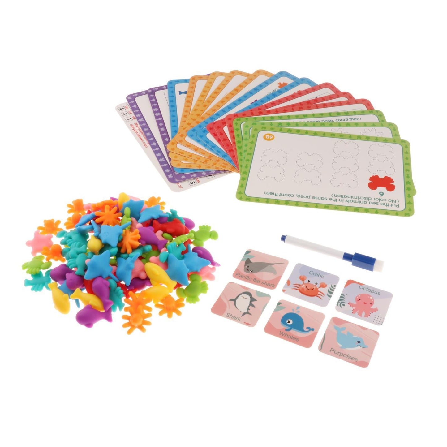 Undersea Animal World Match & Sort Playset 海底動物世界配對與分類玩具套裝