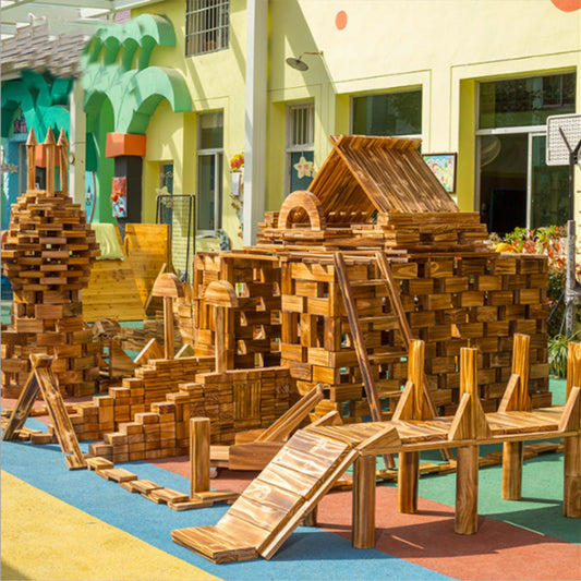 Kindermatic Solid Wooden Building Blocks Set 巨型戶外積木套裝