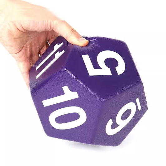 Jumbo Polyhedral Dice 12 Sided 巨型 12面 數字骰 紫色