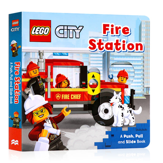 LEGO City Fire Station Push, Pull & Slide Board Book