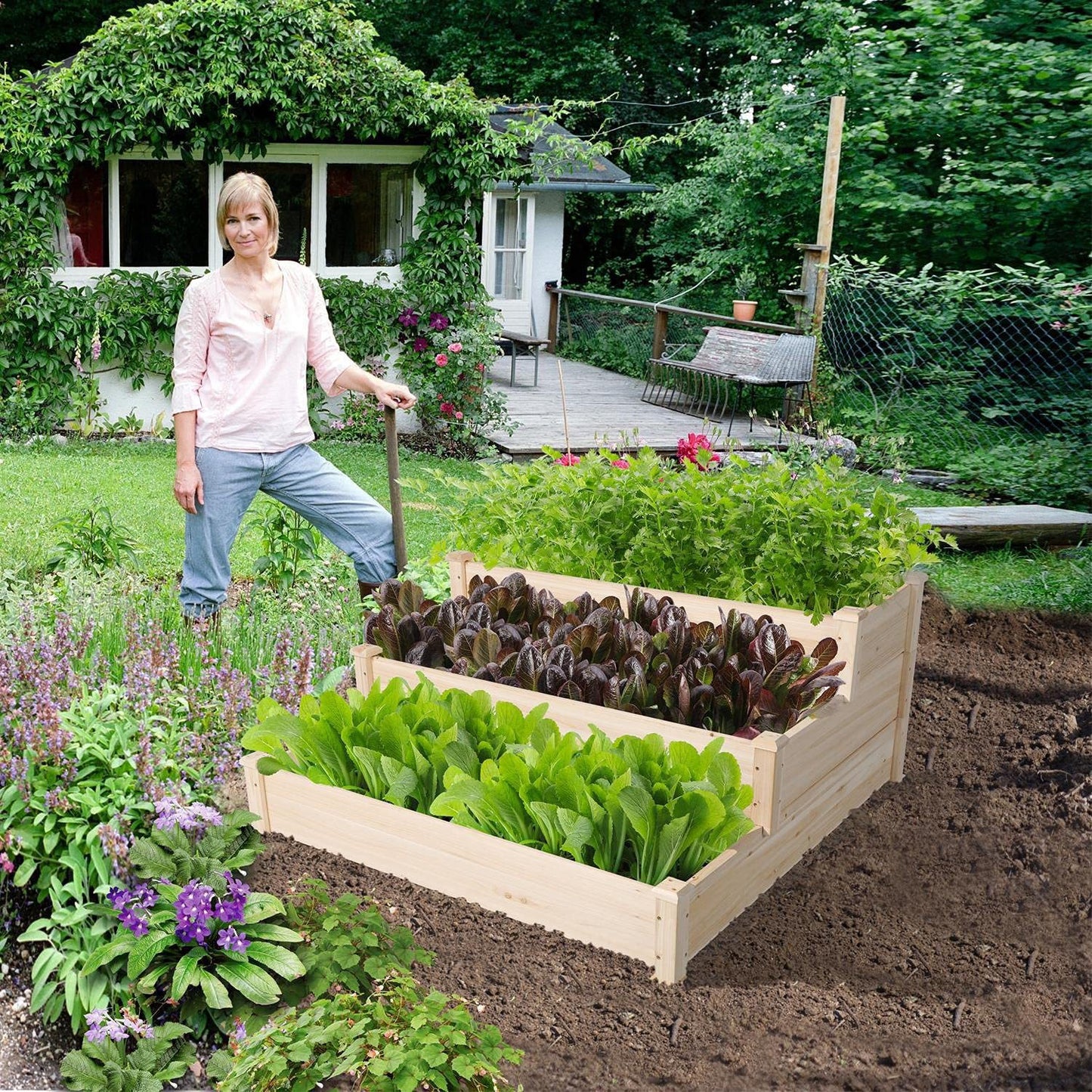 3 Tier Raised Garden Beds Outdoor