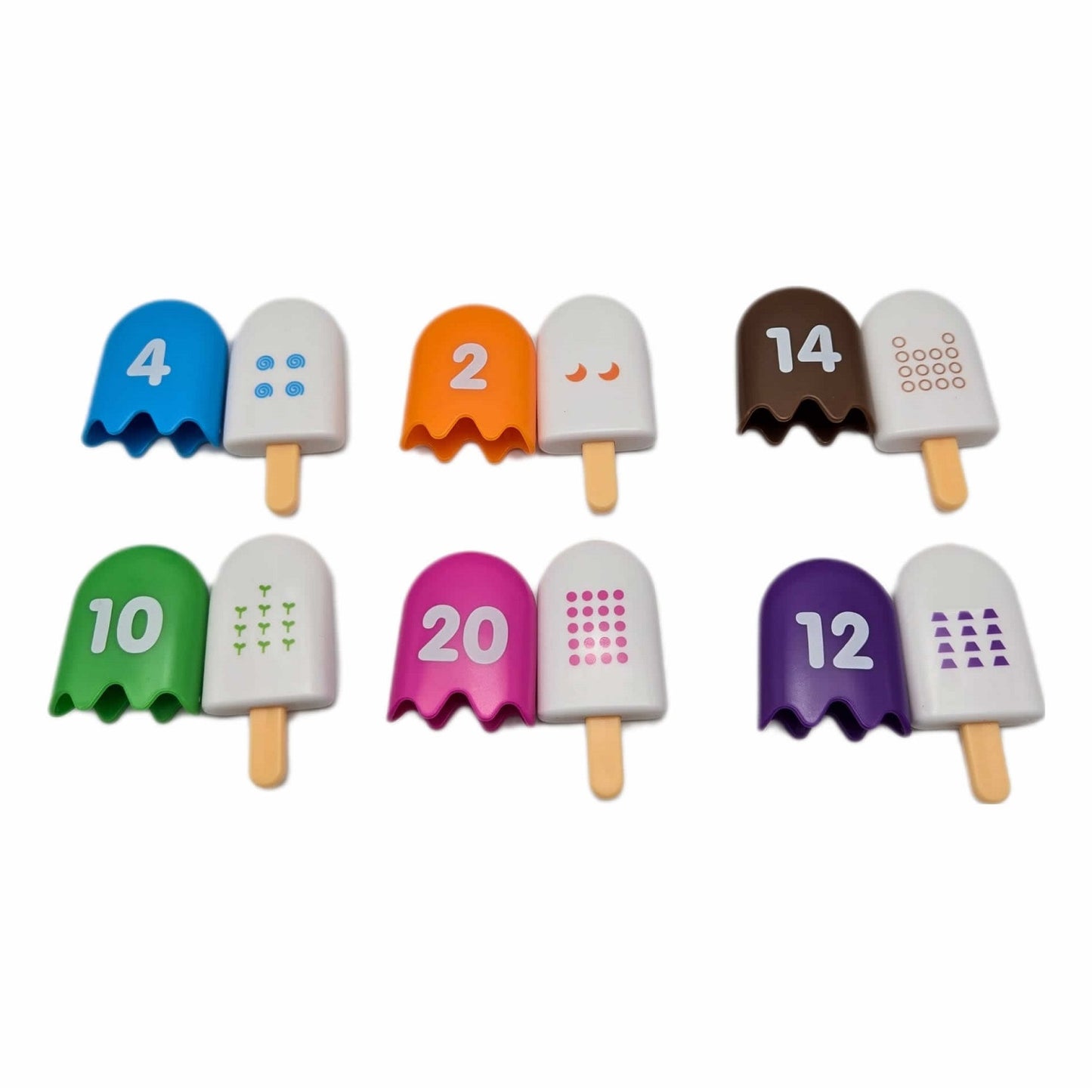 Play & Learn Mini Number Pops 40 Pieces 迷你數字冰棒配對樂 40個