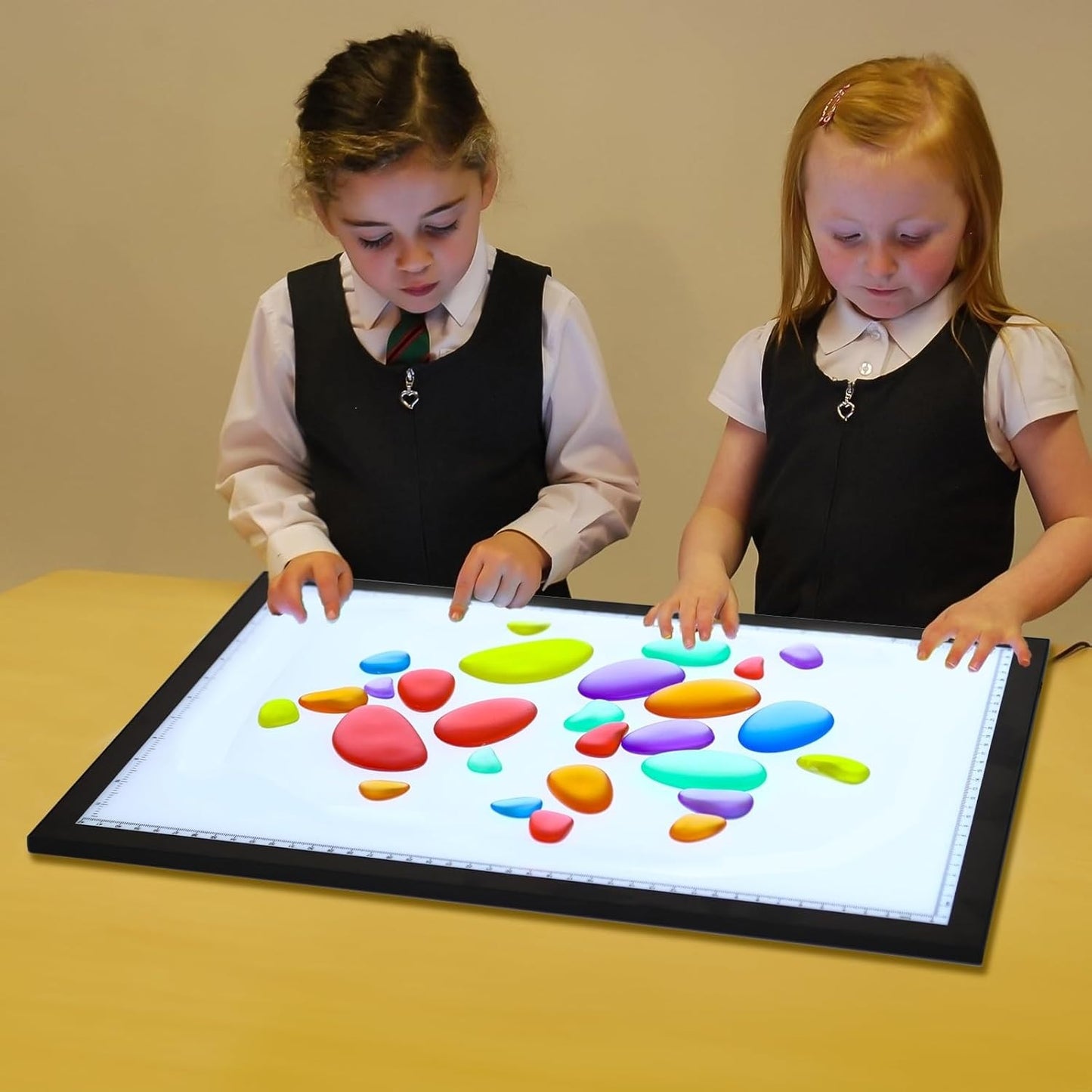 Grab & Sort Transparent Rainbow Stones 36 Pieces 6色半透明鵝卵石 36個