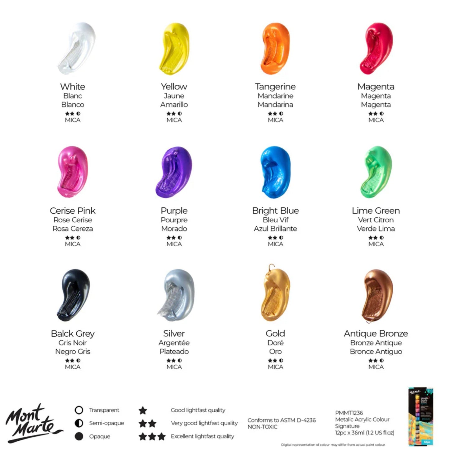 Mont Marte Acrylic Colour Paint Set Signature 塑膠彩(丙烯)畫室套裝