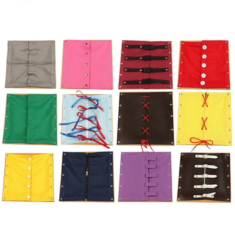 Kindermatic Montessori Dressing Frame with Stand 12衣飾連架子
