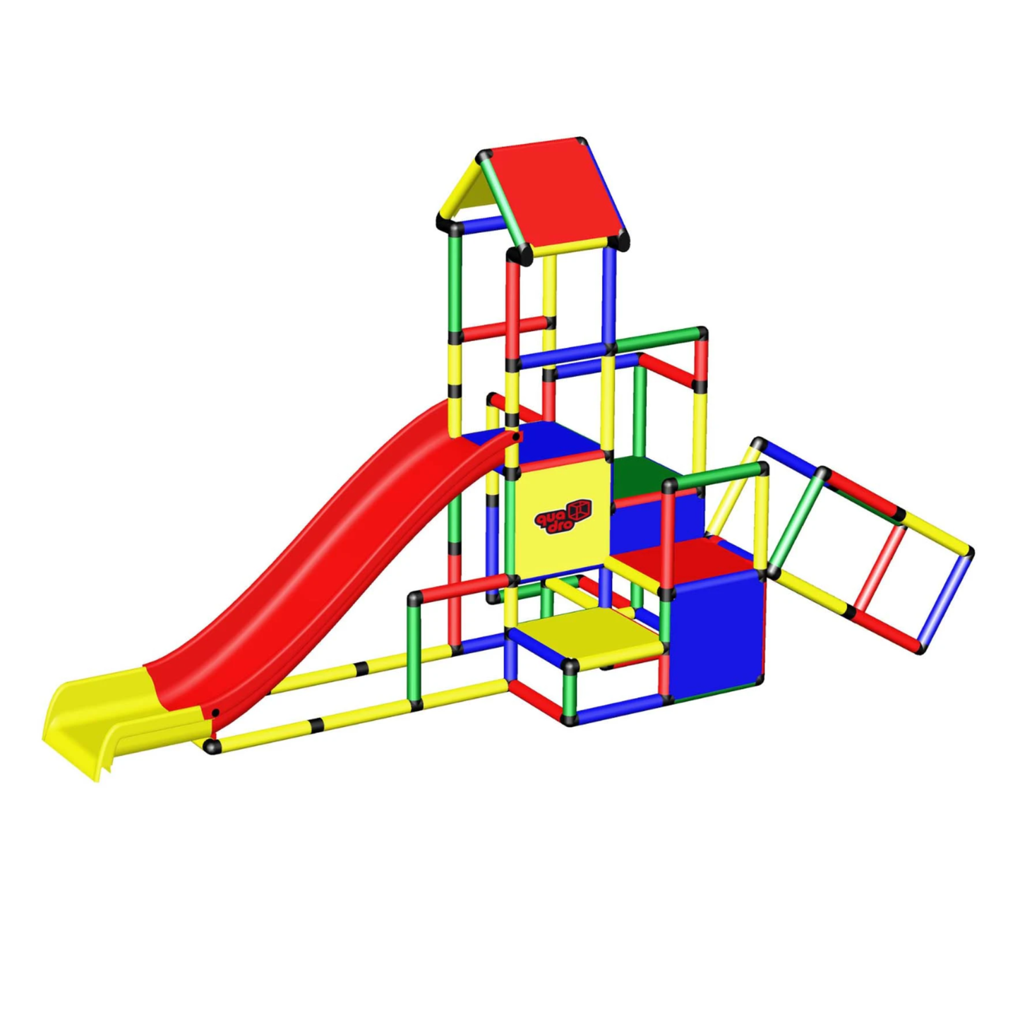 QUADRO CLUP Classic Climbing Pyramid Kit with Modular Slide 攀爬架滑梯套裝組合