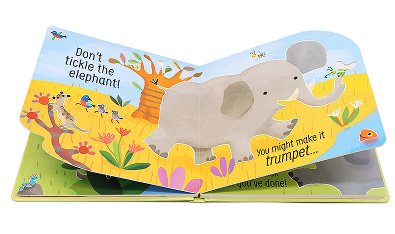 Usborne Don't Tickle the Lion! Touchy-feely Sound Book 別給獅子撓癢癢！絨毛觸摸發聲書