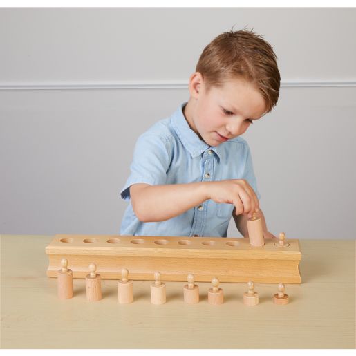 Kindermatic Montessori Cylinder Blocks Set of 4 蒙特梭利 插座圓柱體 4件套裝