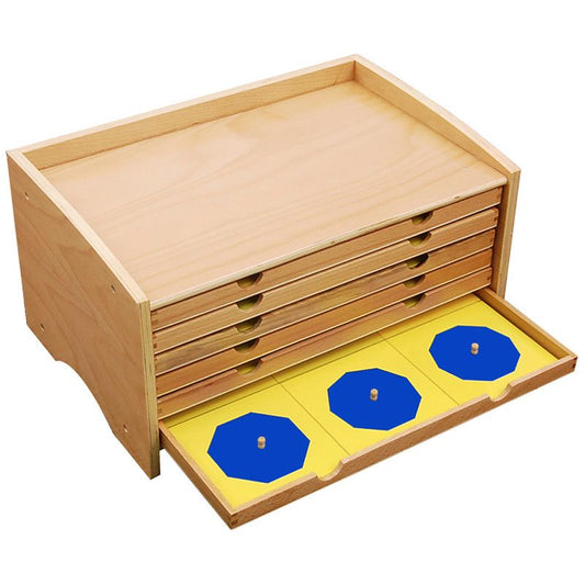 Kindermatic Montessori Geometric Cabinet 蒙特梭利 六抽屜幾何嵌板櫥