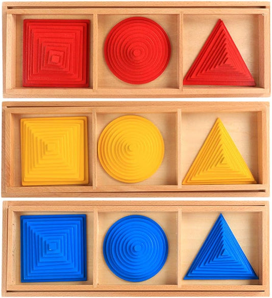 Kindermatic Montessori Circles, Squares, And Triangles 蒙特梭利 重疊幾何圖形