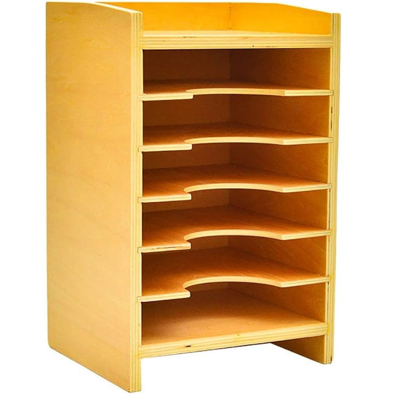 Kindermatic Montessori Geometric Form Card Cabinet without Card 蒙特梭利 六層幾何圖座紙卡片櫃