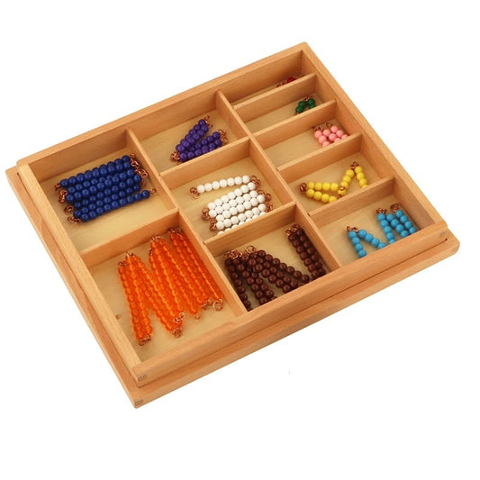 Kindermatic Montessori Short Bead Chain with Box 蒙特梭利 短珠串含木盒