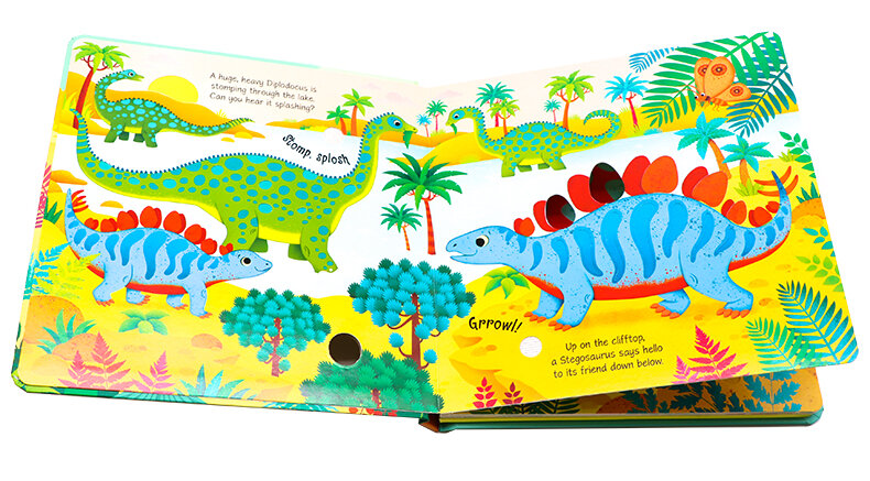 Usborne Dinosaur Sound Book 恐龍的聲音觸摸發聲書