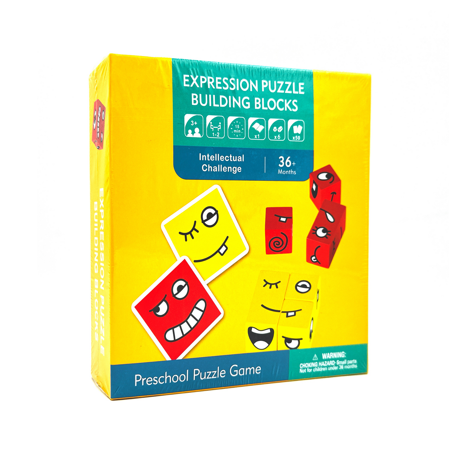 Expression Puzzle Building Blocks Flip & Match Game 表情積木配對遊戲