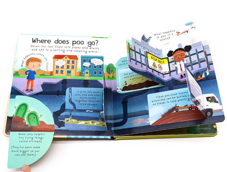 USBORNE First Questions and Answers: Where Does Poo Go? 便便去哪裡了? 啟蒙問答翻翻書