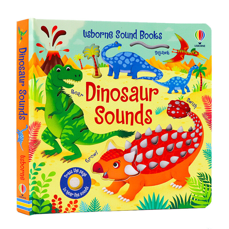 Usborne Dinosaur Sound Book 恐龍的聲音觸摸發聲書